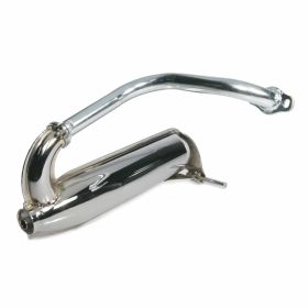 SS50/90 exhaust in steel and chrome with connector and DGM approval