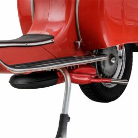 SIP ROAD 3.0 Échappement course en acier rouge silencieux et double échappement chromé