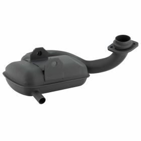 SIP Road Racing Exhaust in black steel for wide tire and large mounting