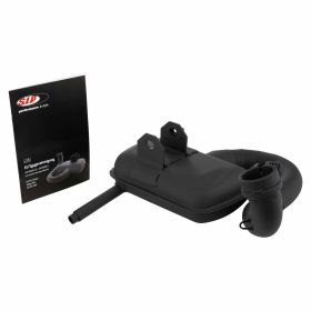 SIP ROAD 2.0 Racing Exhaust in black steel for wide tire E13 approved