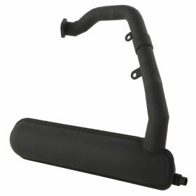 SIP Road Racing Exhaust Banana Black Steel Left Large Mount