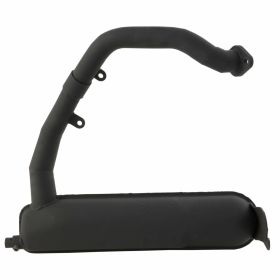 SIP Road Racing Exhaust Banana Black Steel Left Large Mount