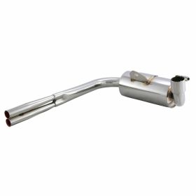 SIP Racing Vintage Replica Exhaust in unpainted stainless steel for dual exhaust