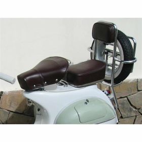 Comfort Rear Luggage Rack 28x33 cm Chrome Flip with 8' Wheel Support