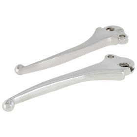 Kit de leviers d'embrayage/de frein en aluminium argenté SIP 2 pièces petites billes