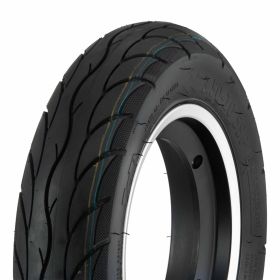 Ruote SIP Performance 3.50-10 in alluminio nero opaco con bordo lucido