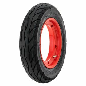 Ruote SIP Performance 3.50-10 in alluminio rosso tubeless 150 km/h