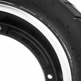 Ruote SIP Performance 3.50-10 in alluminio nero opaco con bordo lucido