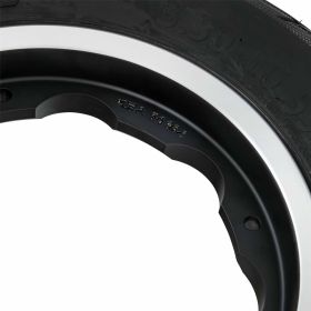 Roues de performance SIP 3.50-10 en aluminium noir mat avec jante brillante