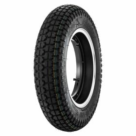 Roues classiques SIP 3.50-10 tubeless en aluminium noir mat avec bord poli
