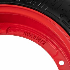 Ruote SIP Classic 3.50-10 in alluminio rosso tubeless 150 km/h