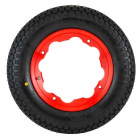 Ruote SIP Classic 3.50-10 rosse pronte alluso 150 km/h tubeless