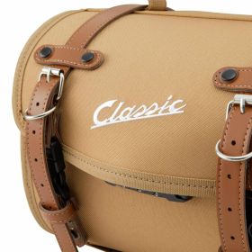 Borsa SIP Classico piccola in nylon marrone 10 l con serratura