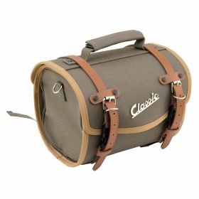 Borsa SIP Classico piccolo in canvas verde oliva 10 l con serratura