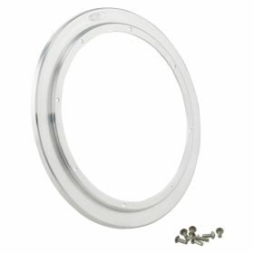 Capuchon de poussière SIP en aluminium CNC argenté pour jante fermée de 10