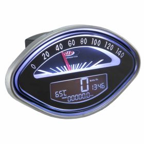 SIP 2.0 Digitaler Tachometer/Drehzahlmesser LCD 20 Funktionen 140 km/h 14.000 U/min