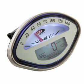 SIP 2.0 Digital/Analog Tachometer/Geschwindigkeitsmesser Beige LCD 20 Funktionen 140 km/h