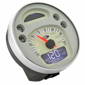 SIP 2.0 Digital/Analog Tachometer/Odometer 140 km/h Beige Stahl 24 Funktionen