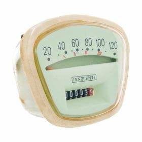 Kilometerzähler 00611073 max 120 km/h grün schwarzen Ziffern weißer Rahmen Kabel 2,7 mm