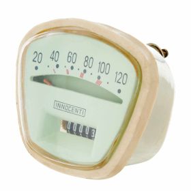 Kilometerzähler 00611073 max 120 km/h grün schwarzen Ziffern weißer Rahmen Kabel 2,7 mm
