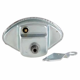 SIP Beige Geschwindigkeitsmesser 112x69mm blaue Ziffern verchromter Rahmen max 120km/h