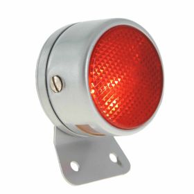 SIP Rear Light in Red Glass with Metal and Tubular Socket
