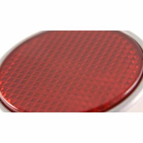 SIP Rear Light in Red Glass with Metal and Tubular Socket