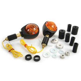 Indicatori Bulls Eye giallo contenitore nero 12V/21W omologazione europea