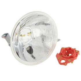 ELMA round headlight glass lenses BA20d and BA15s approved DGM without bulbs