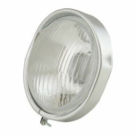 ELMA 143075 Round Headlight 115 mm Glass BA20d Ba15s without Bulbs DGM Approved