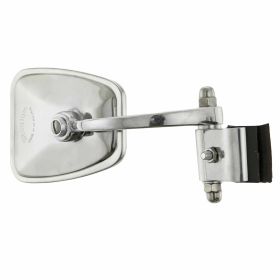 SIP Stadium Right Mirror in Stainless Steel and Aluminum 100 mm