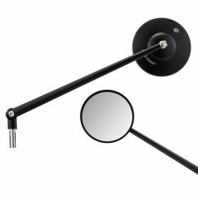 Specchietto SIP Pordoi in alluminio CNC nero 100 mm omologazione europea