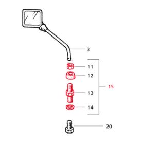 SIP 61955000 MOTORCYCLE MIRROR ADAPTER