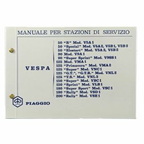PIAGGIO Vespa 50-180 Manual 116 pages exploded drawings and electrical diagrams