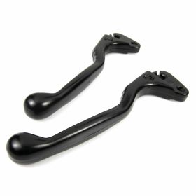 Ensemble de leviers d'embrayage/frein 145 mm en aluminium noir 2 pièces