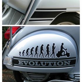 Evolution sticker set 6 parts for hoods/fenders 70.0mm