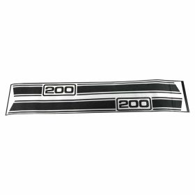200 Stripe Adhesive Set for Hoods 2 Parts