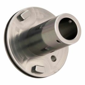 Puleggia gas SIP Quick Throttle 47 mm in alluminio CNC corsa corta anodizzata titanio