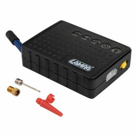 Mini compressore LAMPA 118x90x34 mm 8 bar funzionamento a batterie