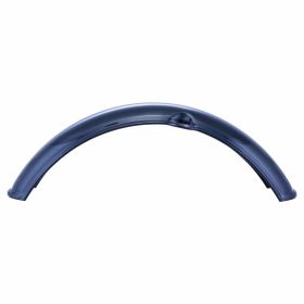 SIP Fender in glänzendem schwarzem Metall 500x94mm ohne Halterung mit Delle