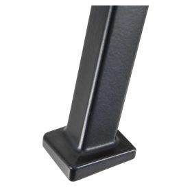 SIP 76° Seitenständer aus schwarzem Aluminium automatisch faltend 180 mm