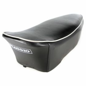 DELTA seat light gray without lock and strap with PIAGGIO logo