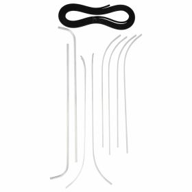 Set listelli pedana alluminio/gomma argento/nero con rivetti e pezzi terminali