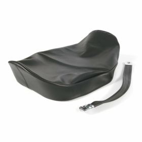 Copertura sella nera con bordino senza serratura e con cinghia