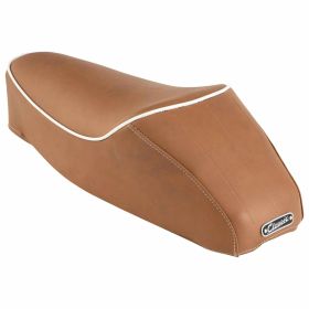SIP beige brun siège simple RAL 8024 avec un élégant passepoil blanc