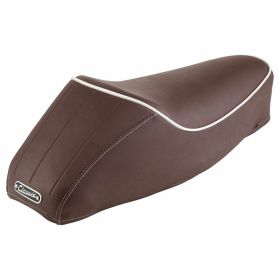 SIP Vintage Marron et Chocolat Fauteuil Simple avec Bord Blanc