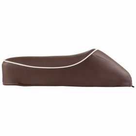 SIP Vintage Marron et Chocolat Fauteuil Simple avec Bord Blanc