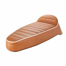 SIP Longtail EVO II Sport Seat in brown faux leather with gray piping