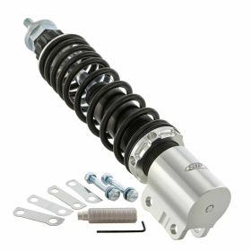 SIP Vorderer Stoßdämpfer PERFORMANCE 240 mm Aluminium Silber Verstellbare schwarze Feder