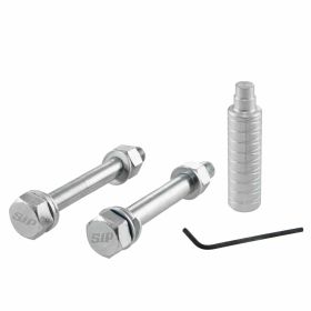 Ammortizzatore SIP PERFORMANCE 2.0 340 mm alluminio grigio molla nera regolabile